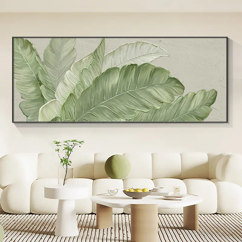 Sua Arte Verde: Pintura em Canvas para Um Toque Moderno
