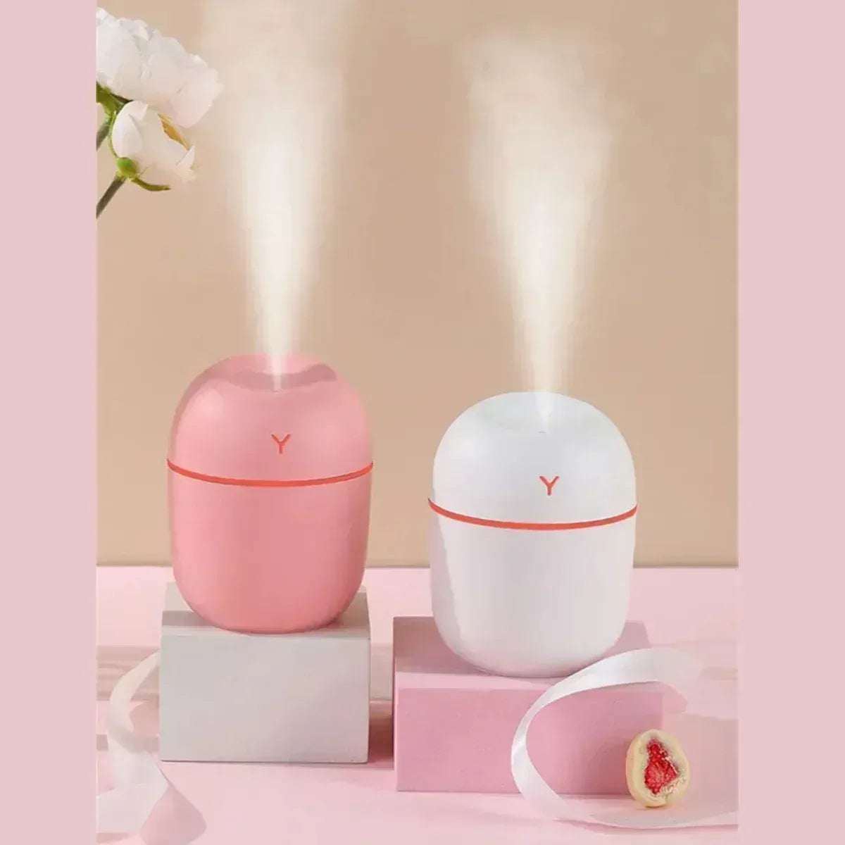 Aliado perfeito: Umidificador Portátil 220ML com Aroma - Minha loja