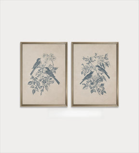 Seu Toque Aconchegante: Quadro Retrô de Beija-Flores