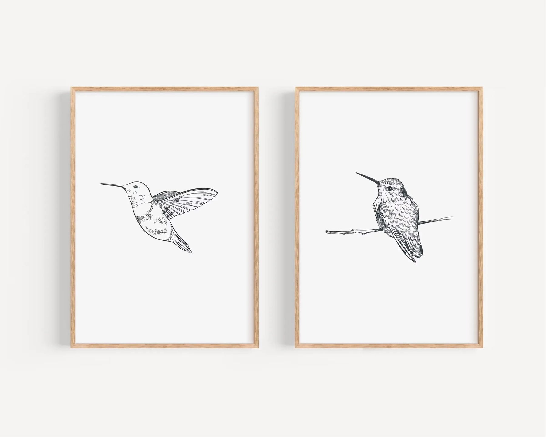 Seu Toque Aconchegante: Quadro Retrô de Beija-Flores