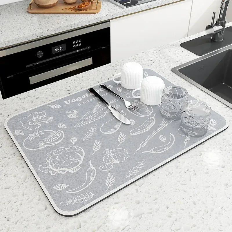 Novo aliado: Tapete Absorvente Antideslizante para Cozinha! - Minha loja