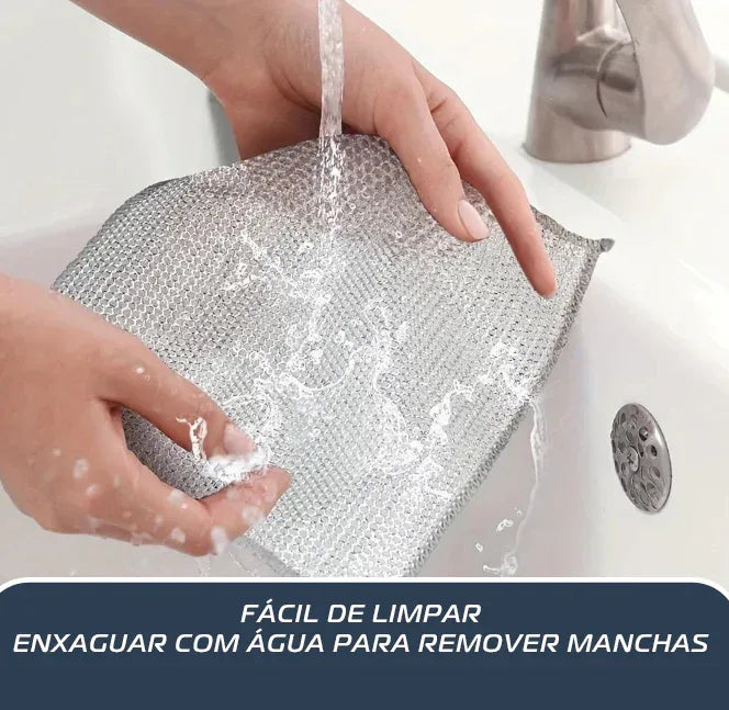 LuxSteel Clean™ – Pano Multiuso de Aço Ultra Resistente - Minha loja